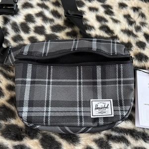 Herschel Supply Company Fifteen Grey Plaid Belt/ Fanny /Crossbody